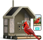 4K Smart Bird Feeder Camera Solar Powered Dual Band WiFi Lifetime Free AI Bird Identification Gift for Bird Watchers
