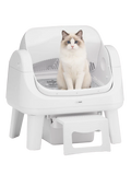 Hassle‑Free Auto Scooping | AutoScooper 12 Lite Open‑Top Cat Litter Box, 7 Safety Sensors Anti‑Pinch for Senior Cats