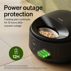 Busy Pet Owners Save Time! Smart Cooling Cat Feeder, 3-Day Fresh Food Storage, Anti-Pinch Design Easy Daily Use